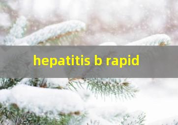  hepatitis b rapid